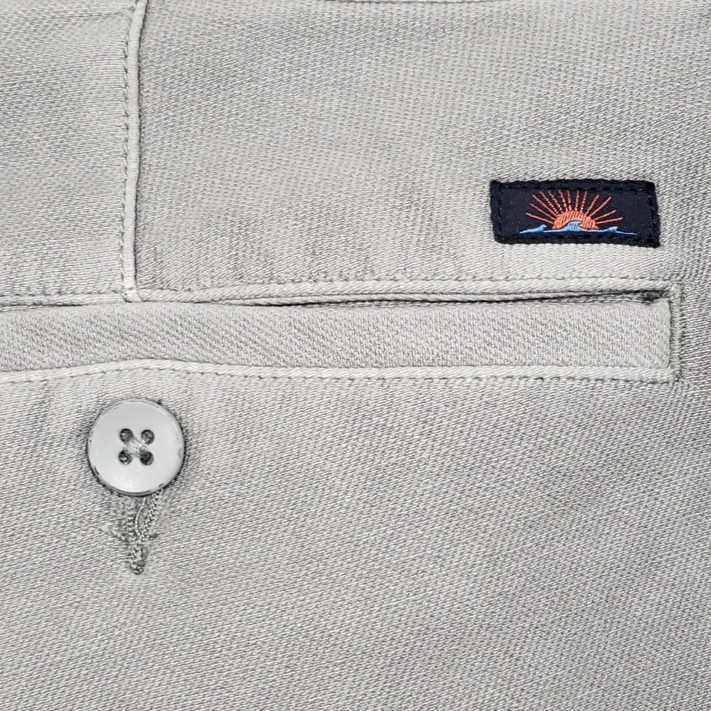 Faherty Movement Shorts Mens 40 Gray‎ Stretch Cotton Blend Casual MBS2217-IRN